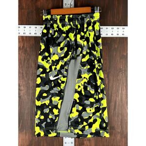 Nike DriFit Dynamo Athletic Training Shorts Volt Gray Black Men Large Activewear